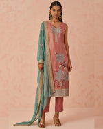 Pink Crush Kameez With Salwar Suit For Indian & Pakistani Wedding Festival - Thread & Sequence Embroidery Work
